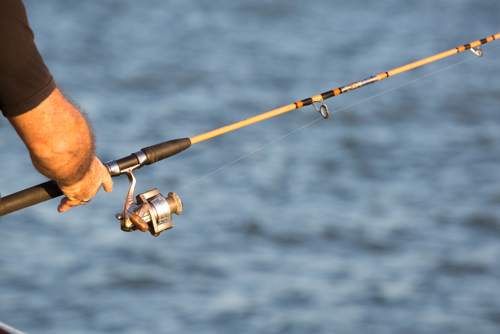 A Fisherman with a Fiberglass Rod