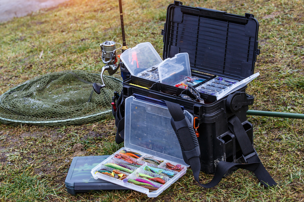 What to bring on a fishing trip - tackle box.