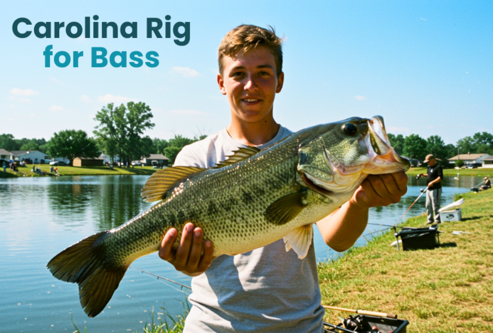 Bass angler holding their largemouth bass