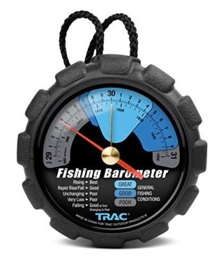 Bass fishing barometric pressure tool