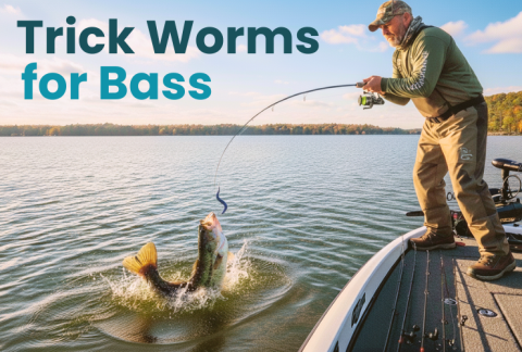 How to bass fish a trick worm