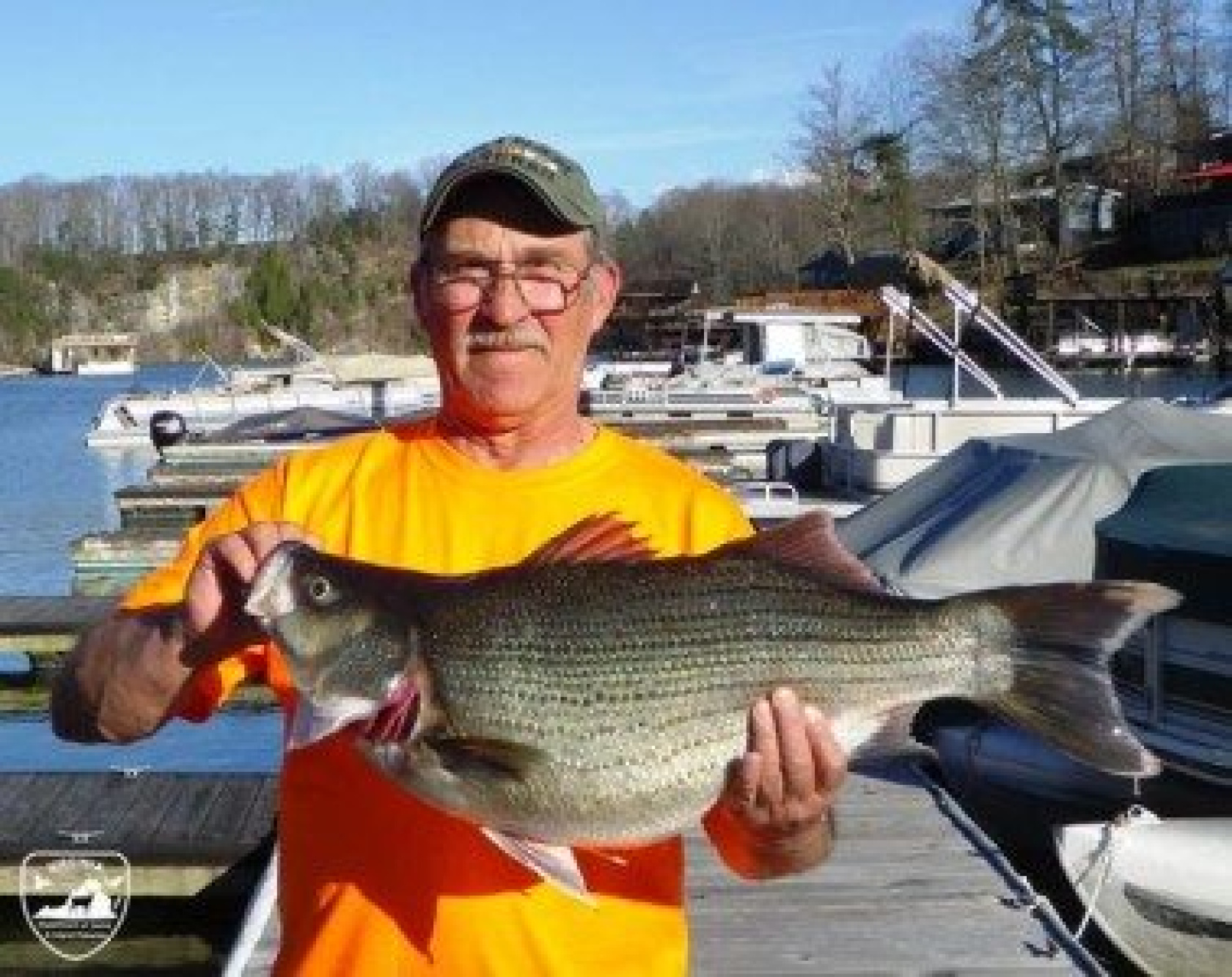 Donald S. Eaton Jr set the bass fishing record in Virginia for smallmouth bass.